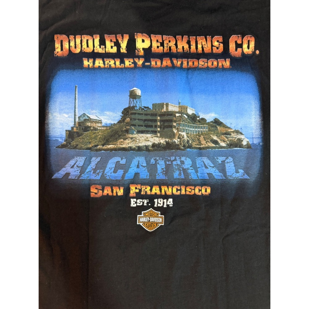 EUC Men's M Harley Davidson Dudley Perkins Co Alcatraz San Francisco Muscle Tee